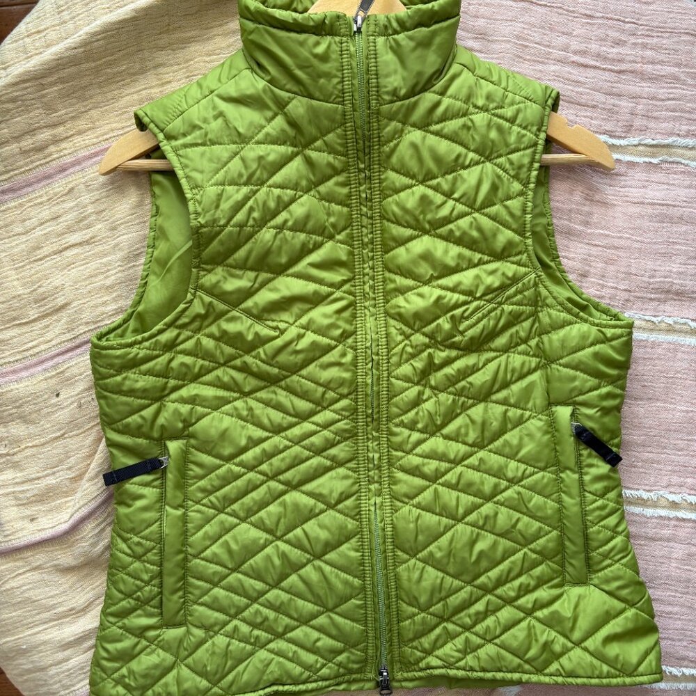 Royal Robbins Moss Green Quilted Vest Women’s Small Packable Gorpcore EUC